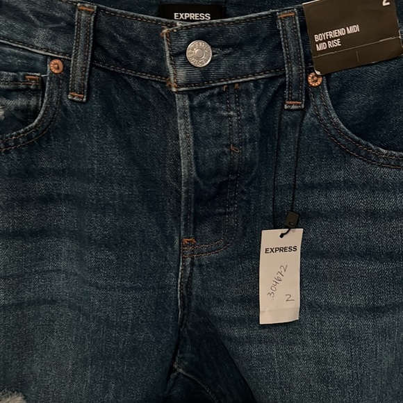 Express BOYFRIEND MIDI MID RISE - Picture 3 of 7